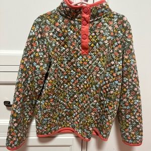 Flowery dip brand sweater size 6-7 girls. Colors green and pink. Good for winter